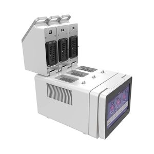 PCR cuantitativa por fluorescencia en tiempo real de tres bloques